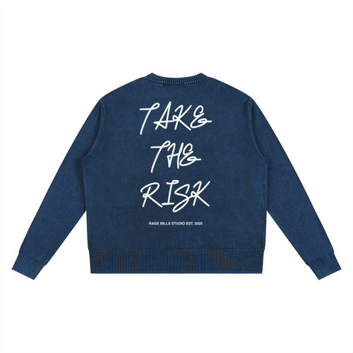Mineral Wash Oversized Sweater - Take The Risk