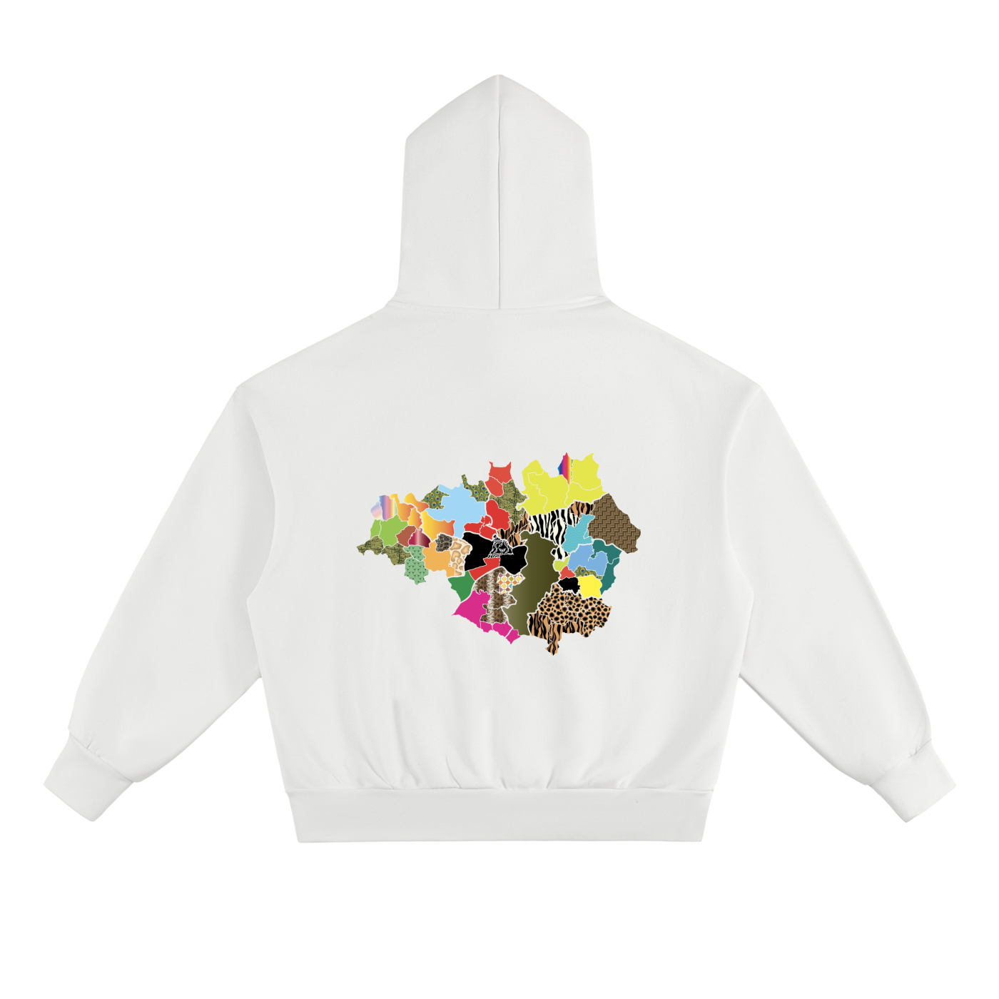 Map Hoodie - White